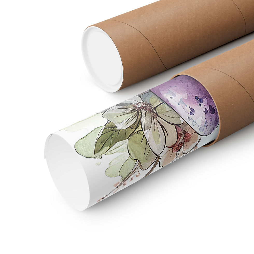 Thumbnail: Shabby Kitchen Art Print Floral Cake Flower Eggs Baking Spring Cottage Decor