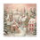 Thumbnail: Shabby Pink Snowy Village Victorian Houses Art Canvas Wrap Christmas Decor 