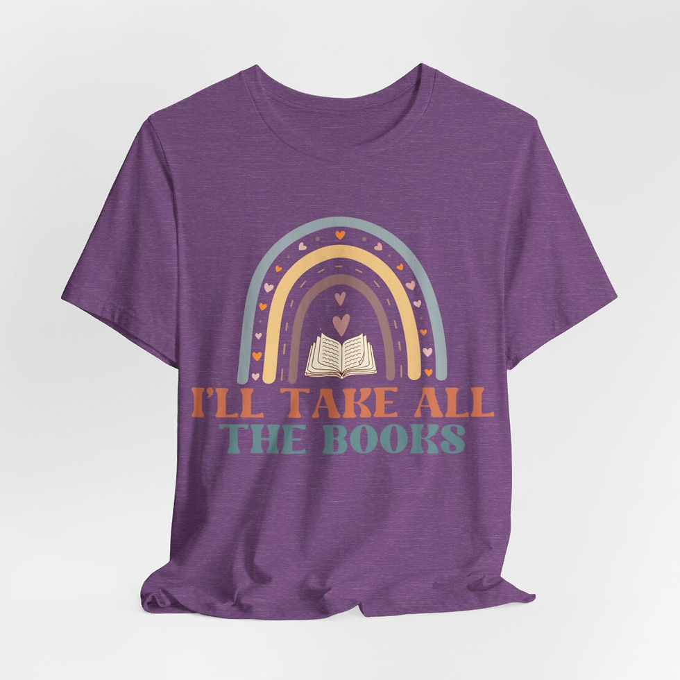 Thumbnail: Book Lover T-Shirt I'll Take All the Books Expressive Apparel Thoughtful Gifts