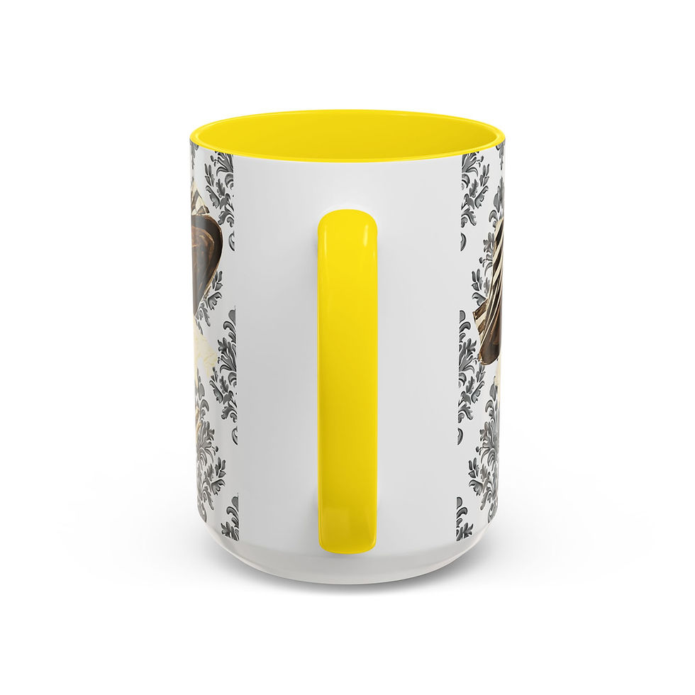 Thumbnail: Vintage Style Coffee Mug with Vintage Edwardian Woman Elegant French Fashion