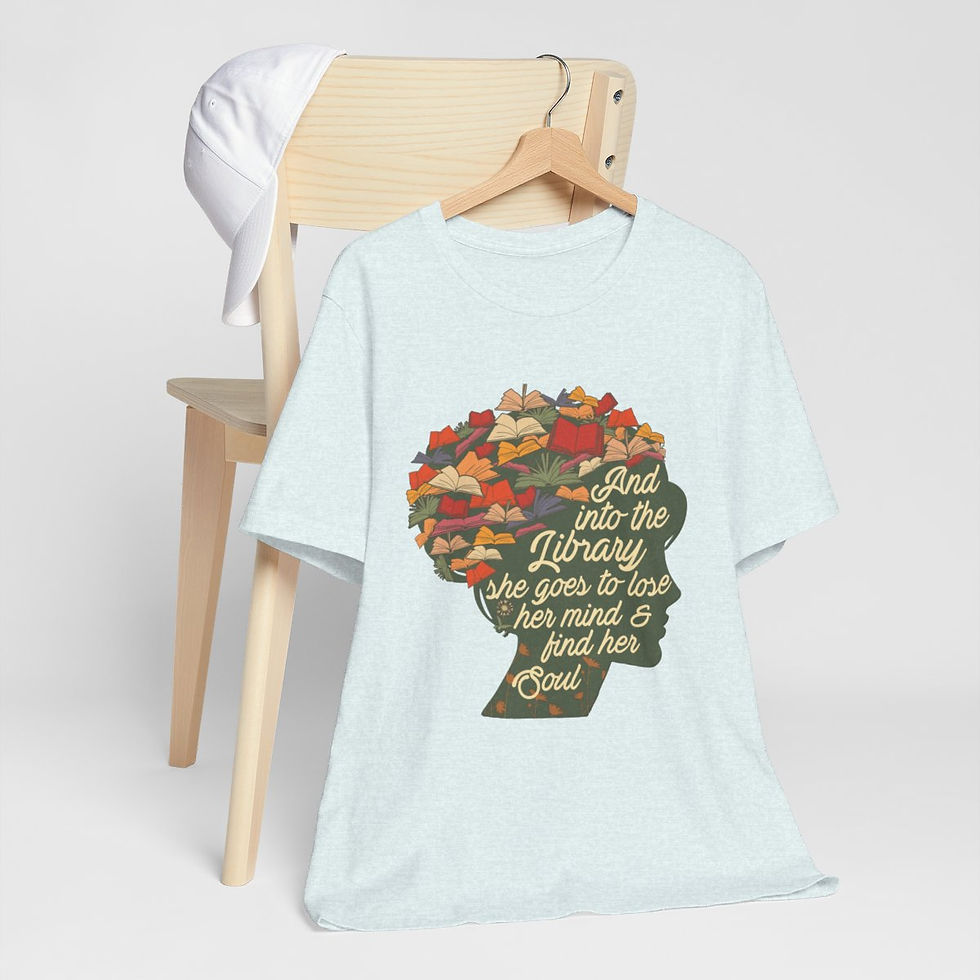 Thumbnail: Spiritual Artistic T-Shirt Inspirational Reading for the Soul Themed Art Tee 