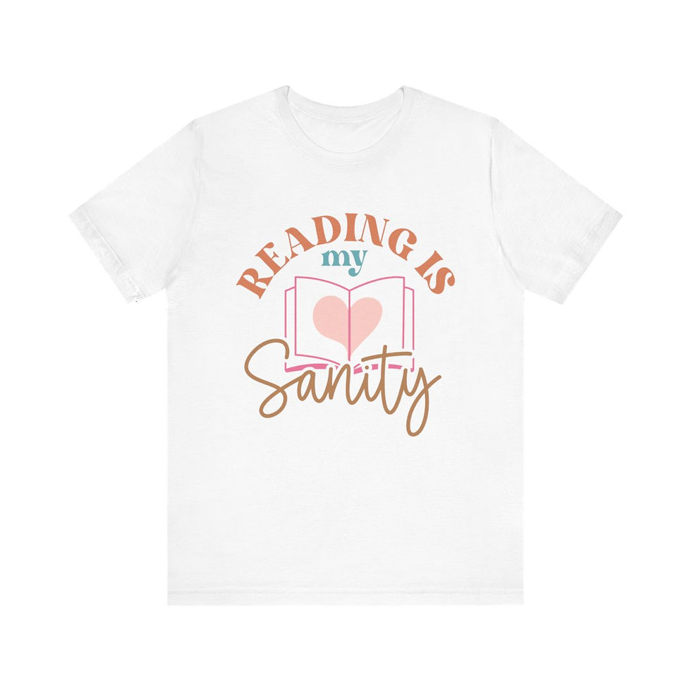 Thumbnail: Book Lover T-Shirt Reading is My Sanity Expressive Apparel Thoughtful Gifts