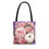 Thumbnail: Fall Tote Bag Pastel Pumpkin Shabby Pink & Purple Autumn Lover Expressive Gift