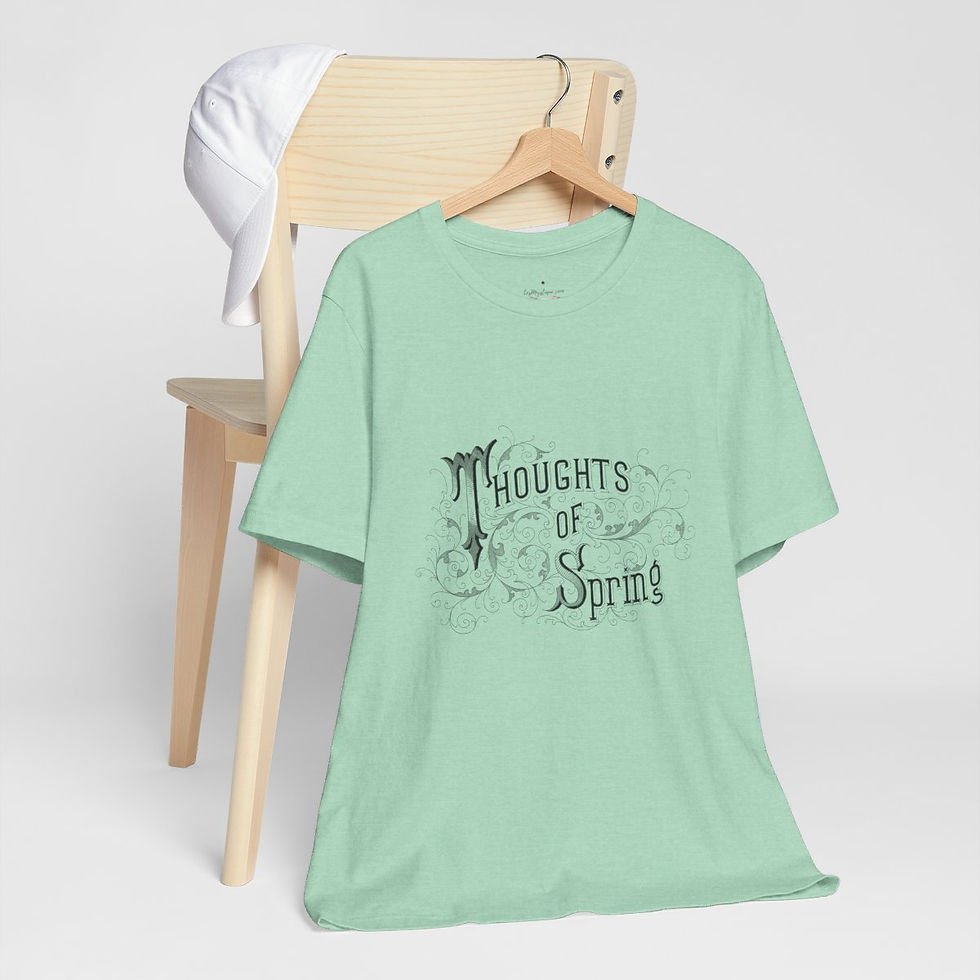 Thumbnail: Artistic T-Shirt Thoughts of Spring Graphic Art Tee