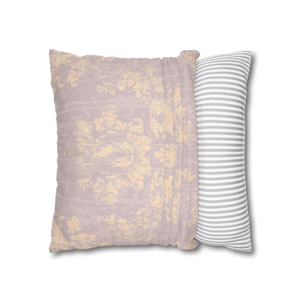 Thumbnail: Shabby Virgin Mary Throw Pillow cover Home Decor Lavender Art Throw Pillow