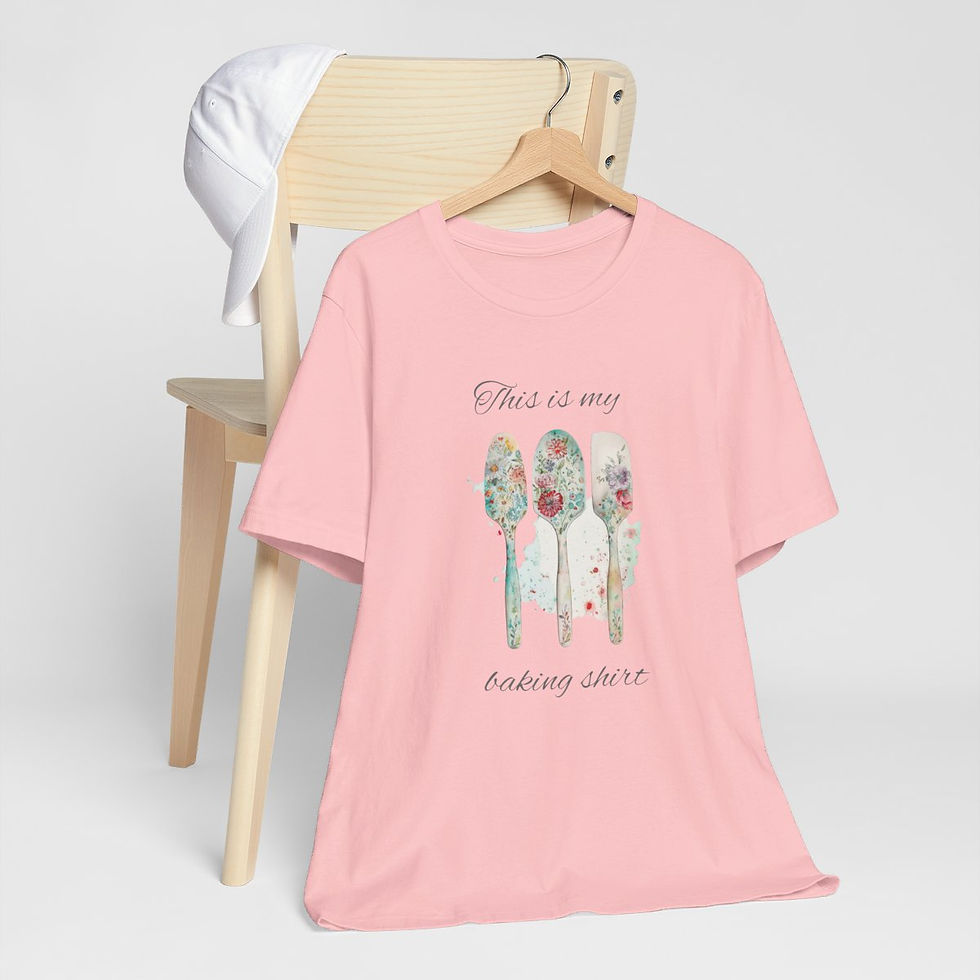 Thumbnail: Artistic T-Shirt This is my Baking Shirt Shabby Retro Baking Theme Tee 