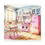 Thumbnail: Pink Retro Kitchen Art Shabby Cottage Farmhouse Kitchen Art Canvas Wall decor