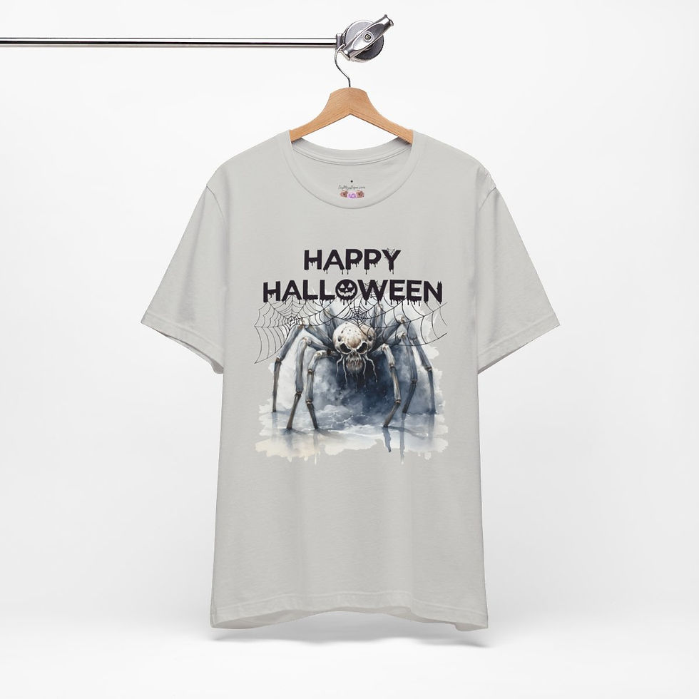 Thumbnail: Zombie Spider T-Shirt Creepy Web Happy Halloween Art Fall Apparel Trendy Gift