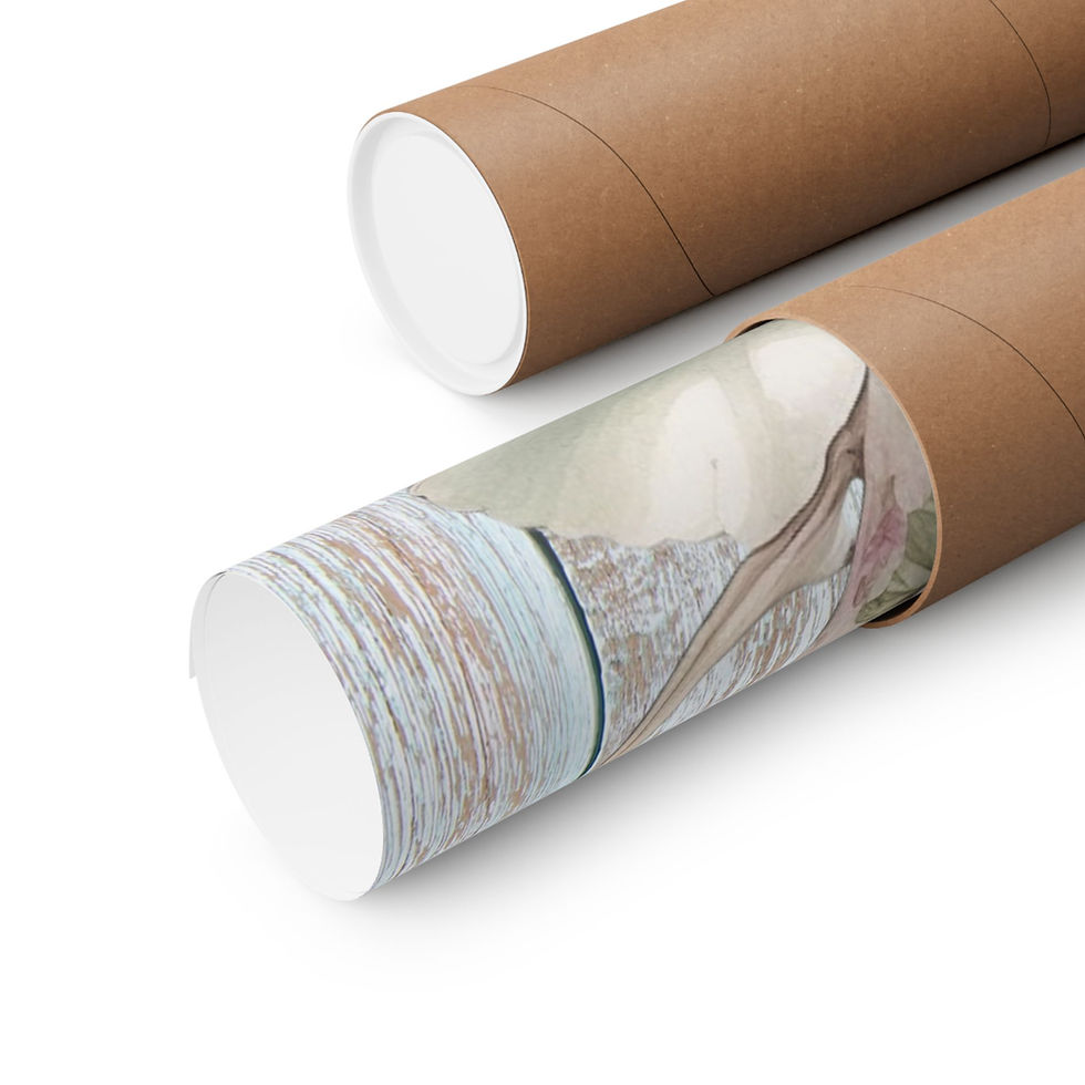 Thumbnail: Shabby Tea Art Print Pastel Pink Victorian Roses & Teacups Kitchen Wall Decor