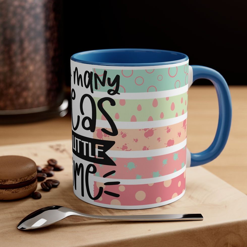 Thumbnail: Craft Lover Coffee Mug So Many Ideas 2-tone Crafting Theme mug Thoughtful gifts