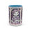 Thumbnail: Artistic Coffee Mug Shabby Victorian Cat in Bonnet 15oz Purple Thoughtful Gift