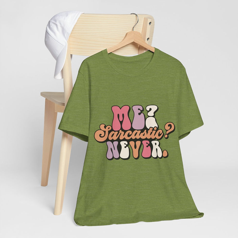 Thumbnail: Me Sarcastic T-Shirt Retro Style Art Tee Expressive Fun Gifts