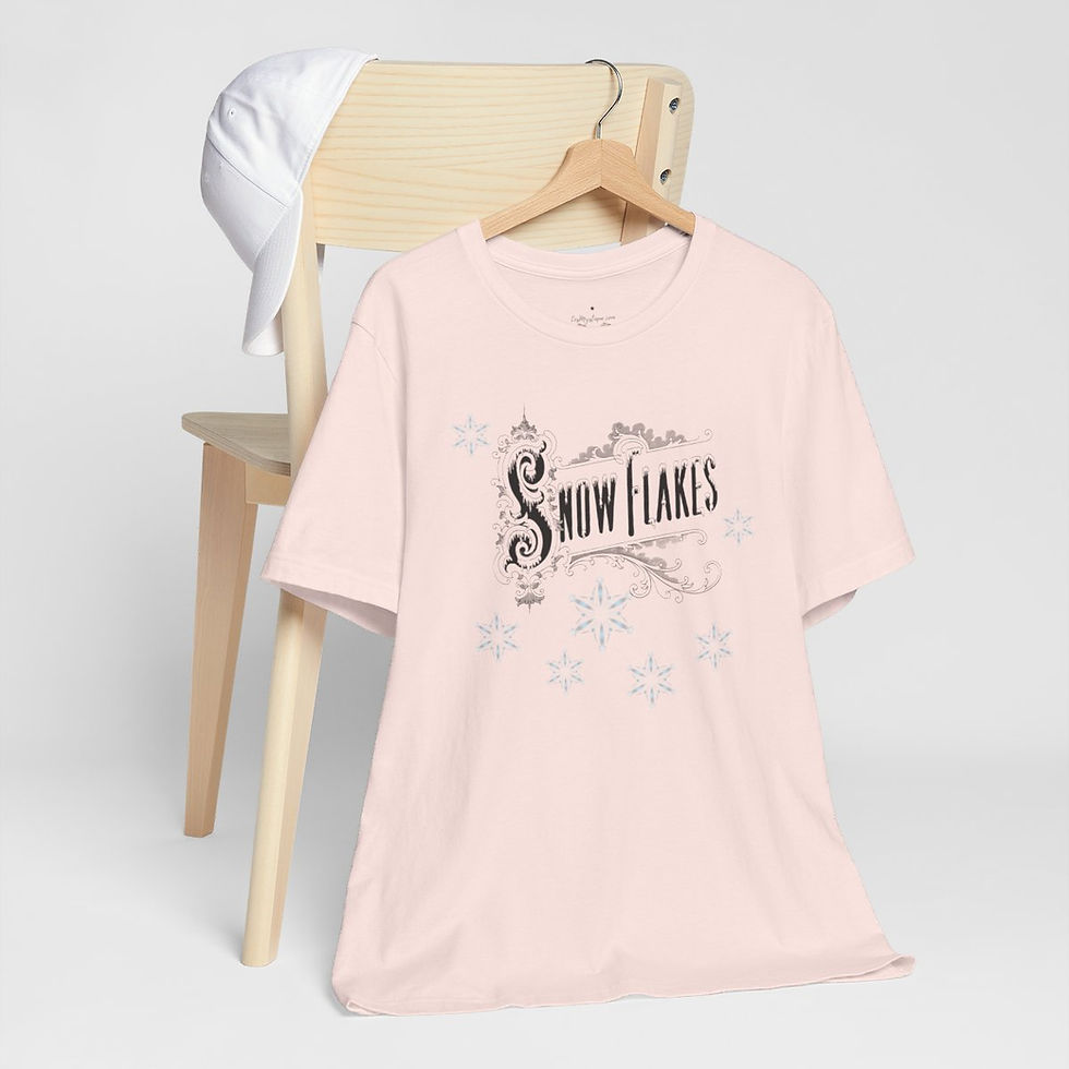 Thumbnail: Christmas T-Shirt Victorian Snowflakes Nostalgic Artistic Winter Apparel & Gifts