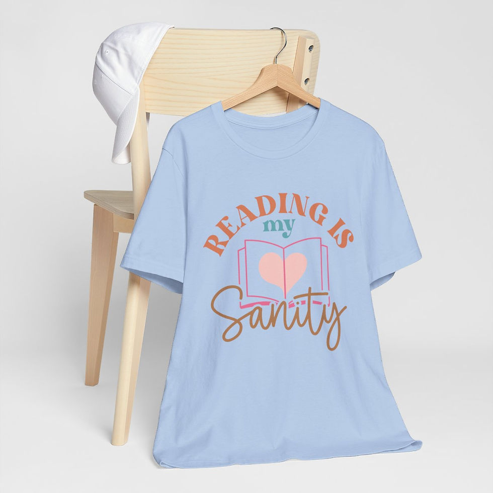 Thumbnail: Book Lover T-Shirt Reading is My Sanity Expressive Apparel Thoughtful Gifts