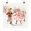 Thumbnail: Snowy Victorian Children Art Print Pink Christmas Farmhouse Winter Decor