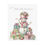 Miniatura: Shabby Chic Snowman Art Print Holly Jolly Christmas Decor Pastel Colors