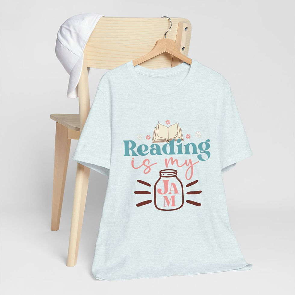 Thumbnail: Book Lover T-Shirt Reading is my Jam Expressive Apparel Thoughtful Gifts