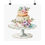 Thumbnail: Shabby Spring Kitchen Art Print Floral Cake Easter Eggs Cottage Baking Decor