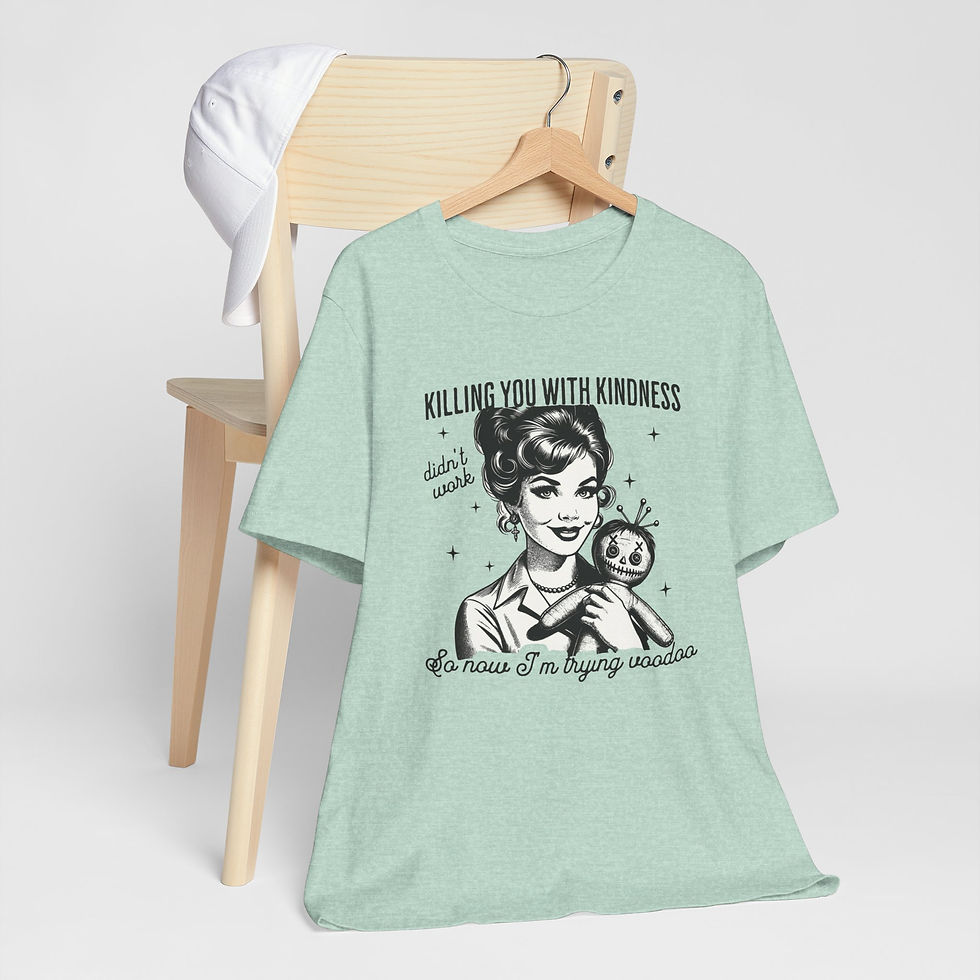 Thumbnail: Sarcastic Voodoo T-Shirt Fun Gift Best Friend Ex-Boyfriend Funny Retro Art Tee