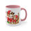 Miniatura: Retro Kitten Christmas Coffee Mug 1950s Merry Happy Jolly Cat Lover Holiday gift