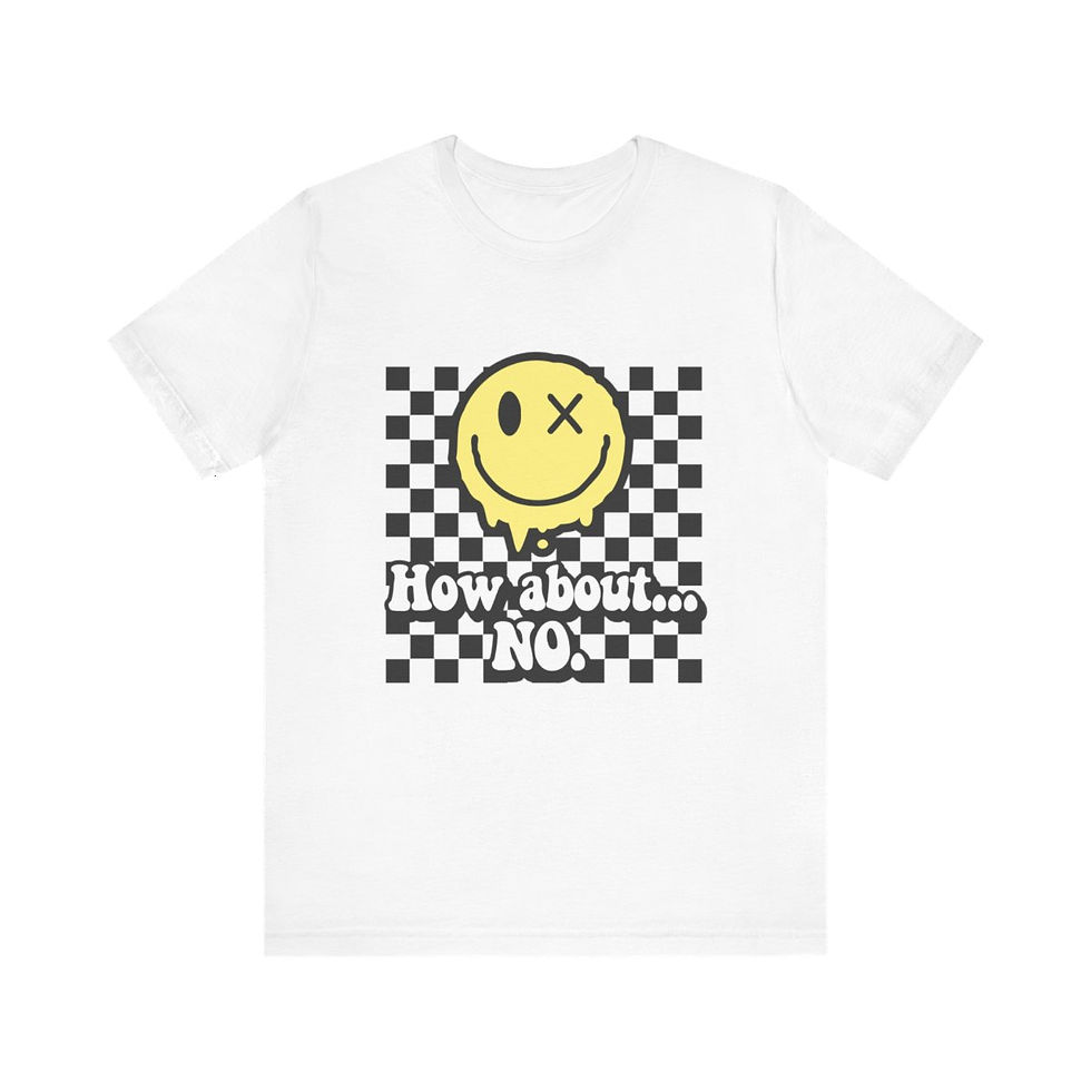 Thumbnail: Sarcastic T-Shirt How About...No Retro Art Apparel Trendy Artistic Gifts