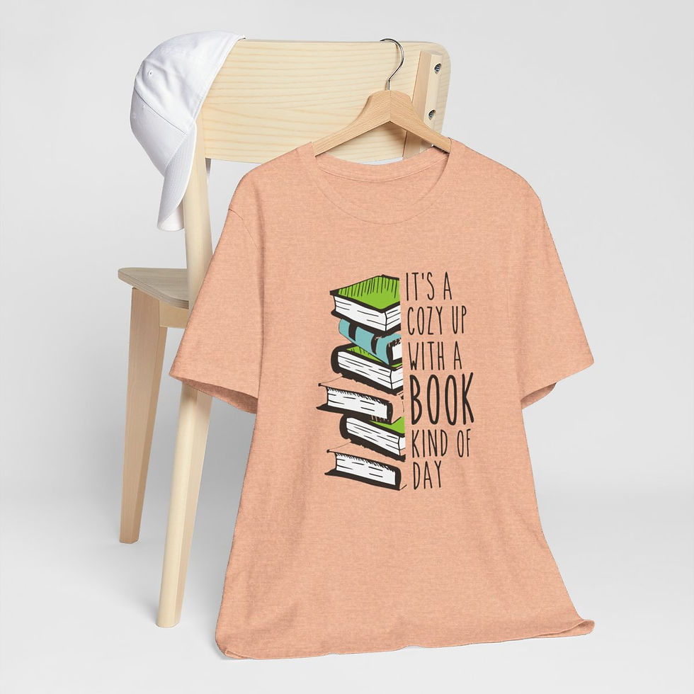 Thumbnail: Reading Lover T-Shirt Cozy Up with a Book Kinda Day Expressive Apparel Fun Gift