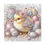 Miniatura: Shabby Chic Canvas Art Jeweled Chick with Crown Pastel Easter Spring Glam Decor