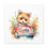 Miniatura: Nursery Wall Decor Fox Driving a Car Watercolor Canvas Art Print Baby Toddler