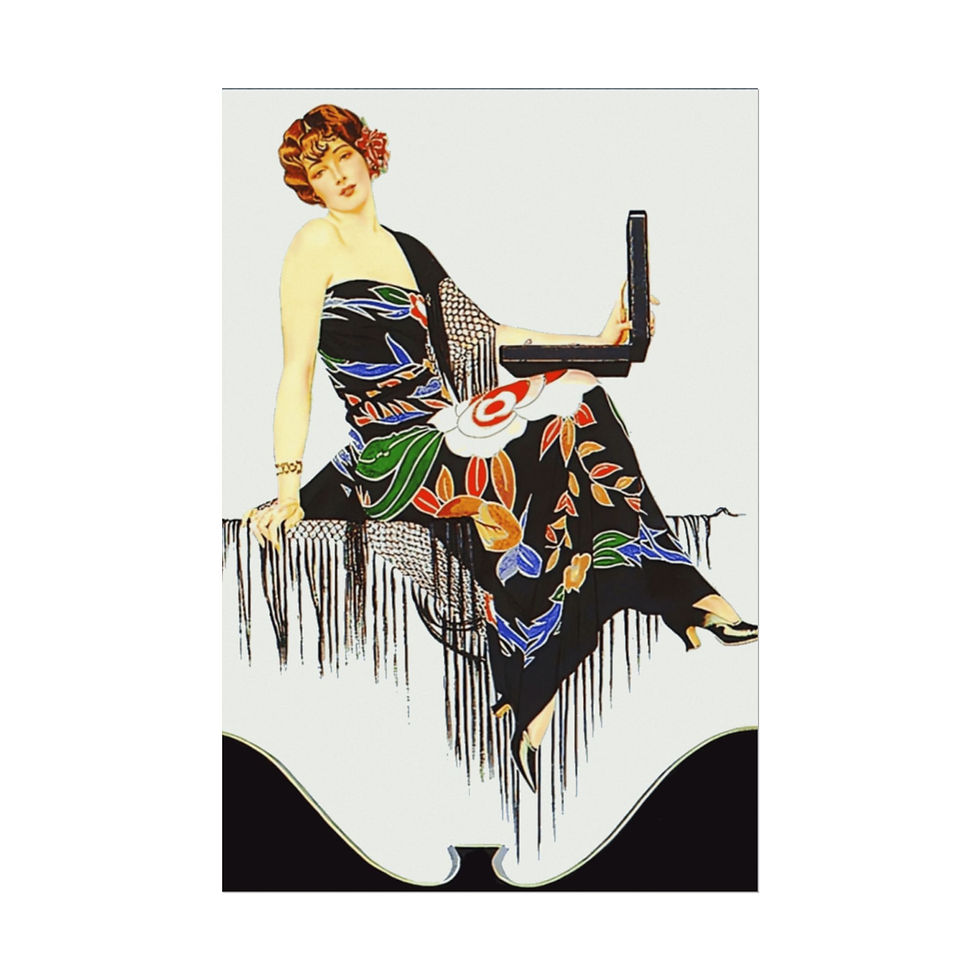 Thumbnail: Watercolor Print Vintage Coles Phillips Glamour Art Deco Woman Giclee Wall Decor