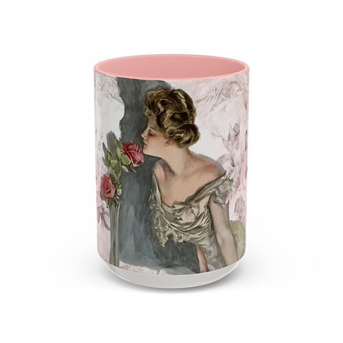 Artistic Coffee Mug Harrison Fisher Lady Shabby Victorian 15oz Mug Vintage Gift