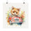 Miniatura: Nursery Art Fox Driving a Car Wall Decor Textured Watercolor Print
