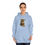 Miniatura: Boho Cat Hoodie Cozy Kitten w/ Feathers Art Sweatshirt w/Pockets Cat Lover Gift