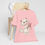 Miniatura: Christmas Kitten T-Shirt Shabby White Cat Pink Star Artistic Gift Cat Lover Tee