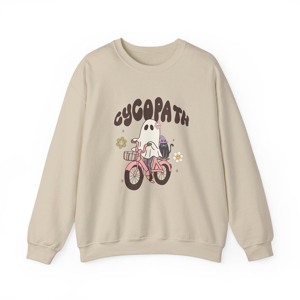 Thumbnail: Sarcastic Sweatshirt Cycopath Fall Apparel Funny Gifts Retro Halloween 