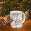 Miniatura: Boho Cow Artistic Coffee Mug Pink flowers Unique Gifts