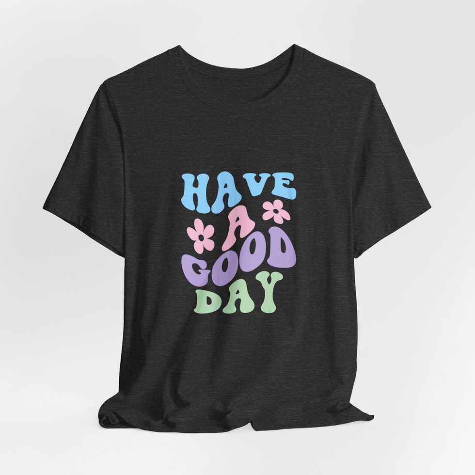 Thumbnail: Retro Art T-Shirt Have a Good Day Pastel Trendy Art Tee Inspirational gifts