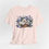 Miniatura: Cat Lover Art T-Shirt Shabby Sleeping Kitten Purple Flowers Artistic gift