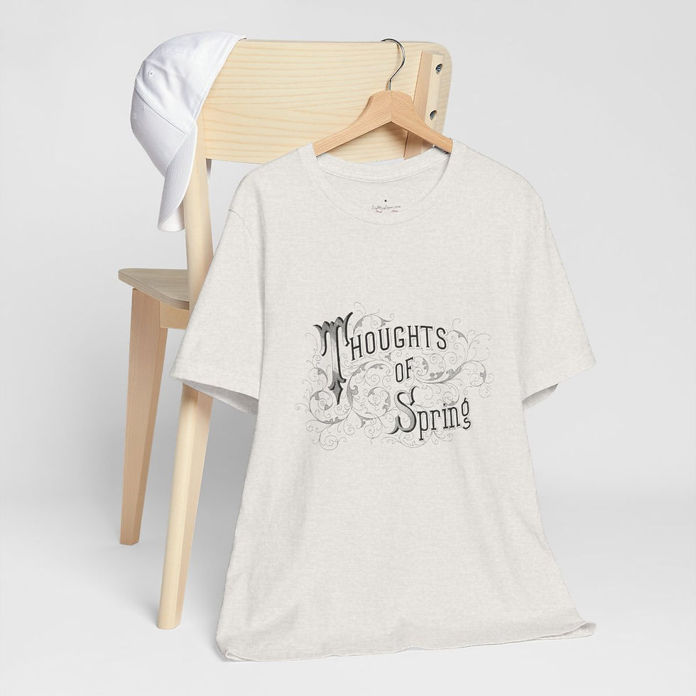 Thumbnail: Artistic T-Shirt Thoughts of Spring Graphic Art Tee