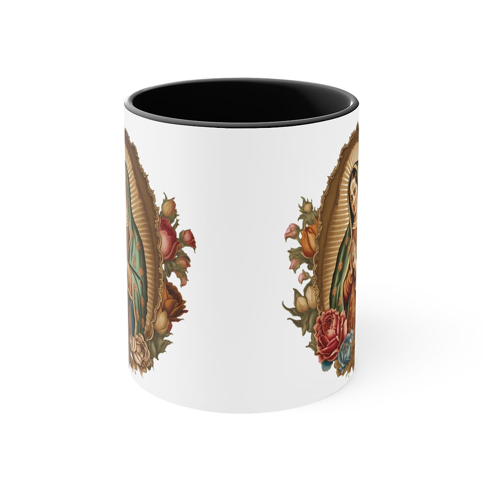 Thumbnail: Religious Gifts Coffee Mug Virgin Mary Our Lady of Guadalupe Catholic Art Mug