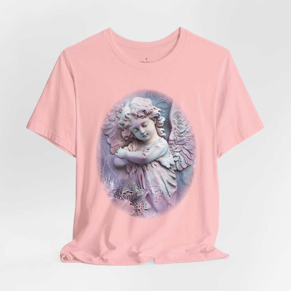 Thumbnail: Pastel Shabby T-Shirt Vintage Cherub Sleeping Angel Apparel Chic Artistic Gifts