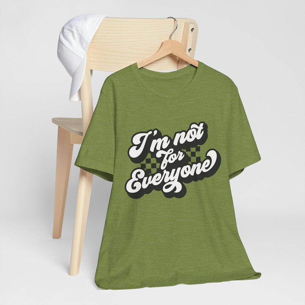 Thumbnail: Sarcastic T-Shirt I'm Not for Everyone Retro Expressive Apparel Funny Gifts