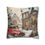 Miniatura: Retro Christmas Throw Pillow Snowy Victorian Village Artistic Holiday Decor