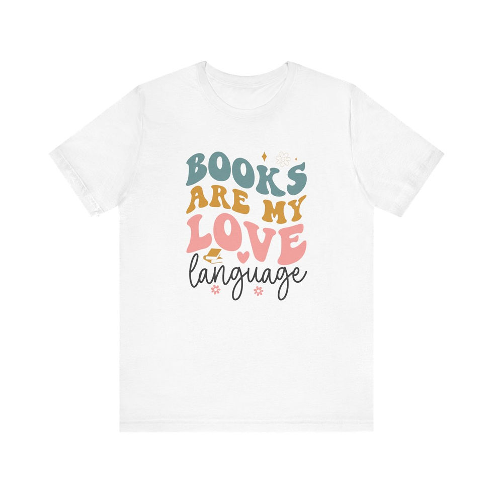 Thumbnail: Book Lover T-Shirt Books Are My Love Language Expressive Apparel Thoughtful Gift