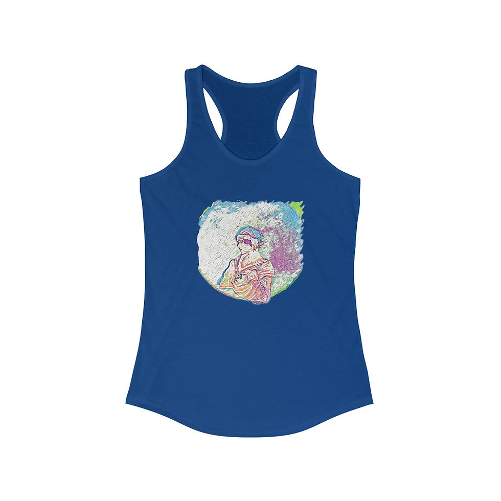 Thumbnail: Artistic Witchy Tank Top Goddess Full Moon Maiden Summer Apparel Trendy Boho Art