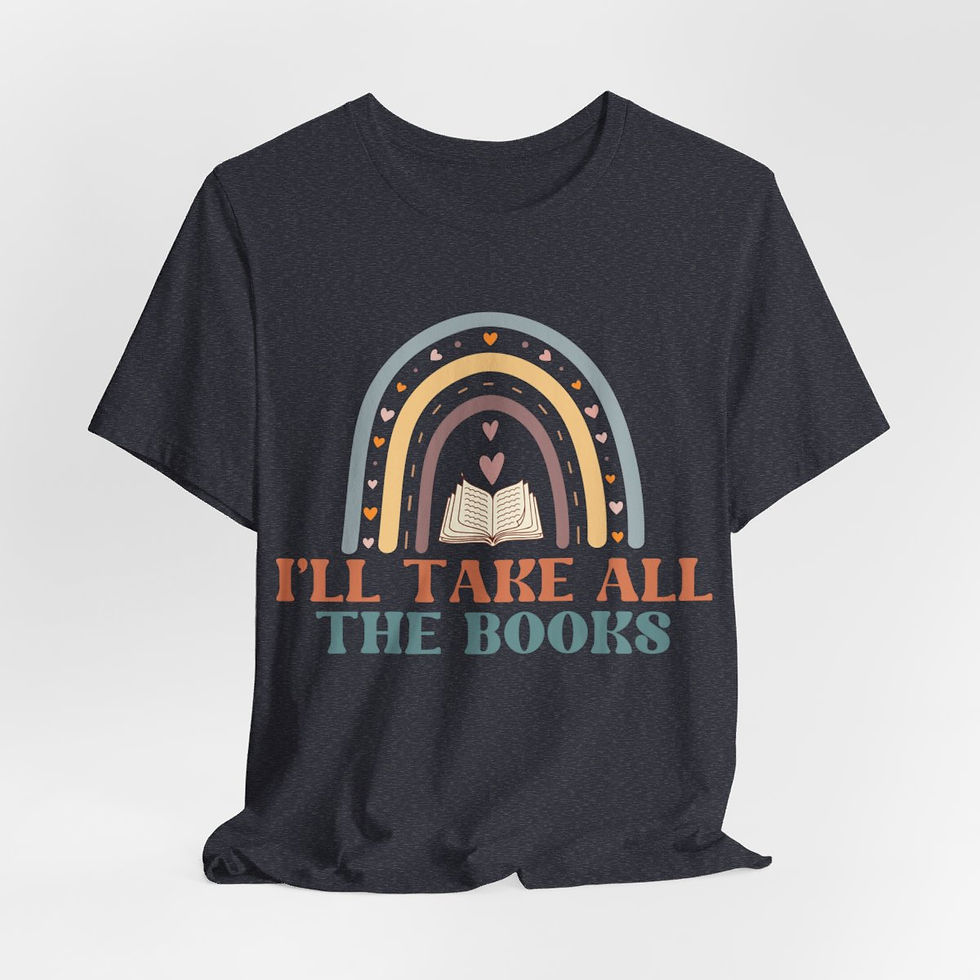 Thumbnail: Book Lover T-Shirt I'll Take All the Books Expressive Apparel Thoughtful Gifts