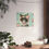 Thumbnail: Shabby Cat Art Print Giclee Victorian Kitty in Hat Pink Roses Cat Lover Gift