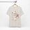 Miniatura: Christmas Kitten T-Shirt Shabby White Cat Pink Star Artistic Gift Cat Lover Tee