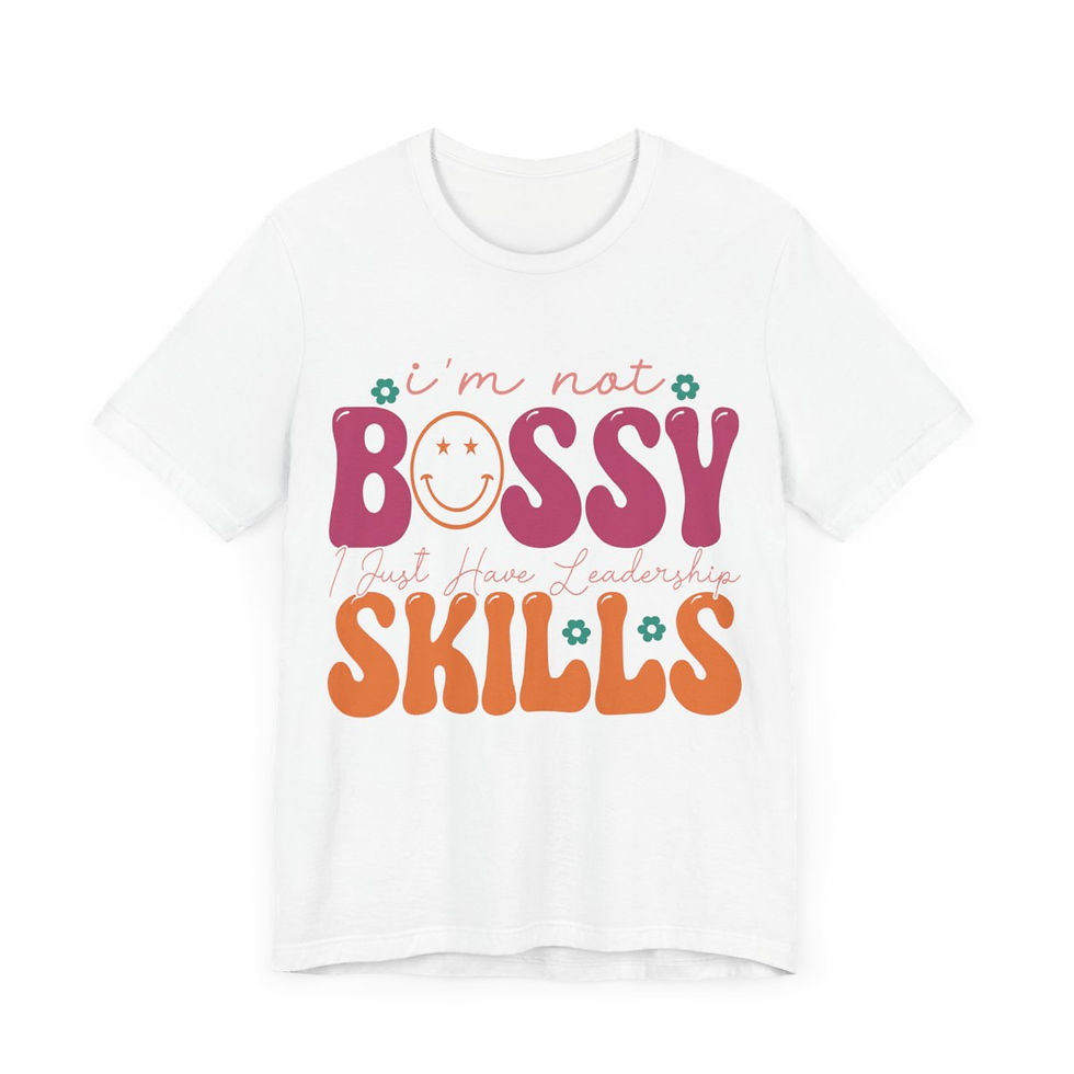 Thumbnail: Sarcastic T-Shirt Bossy Girl Theme Retro Art Tee Fun Expressive Gifts