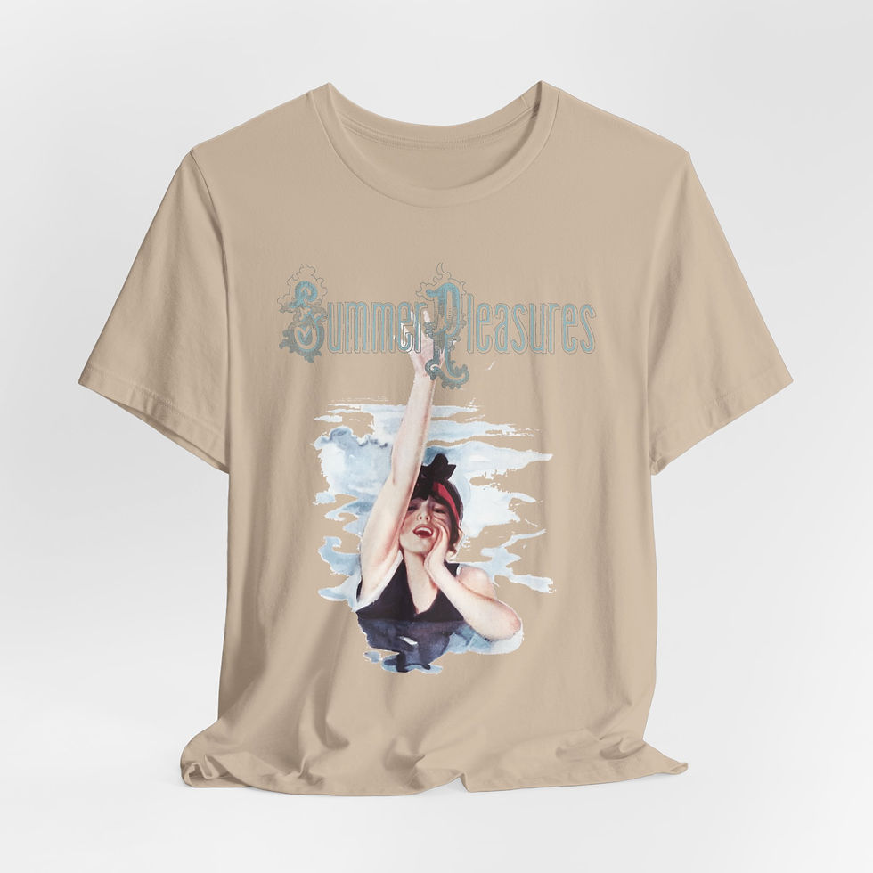 Thumbnail: Art T-Shirt Vintage Harrison Fisher Victorian Lady Summer Pleasures Artistic Tee