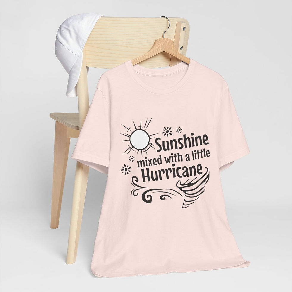 Thumbnail: Sarcastic T-Shirt Sunshine Mixed w/ little Hurricane Expressive Apparel Fun Gift